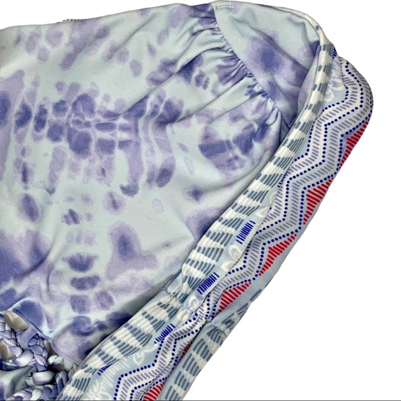 Victoriaโs Secret | Medium Bikini Top- Reversible Abstract Aztec / Blue Tie Dye - Picture 12 of 13